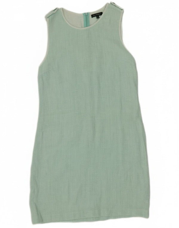 Benetton Vestido Vaina Sin Mangas Mujer UK 4 XS Turquesa