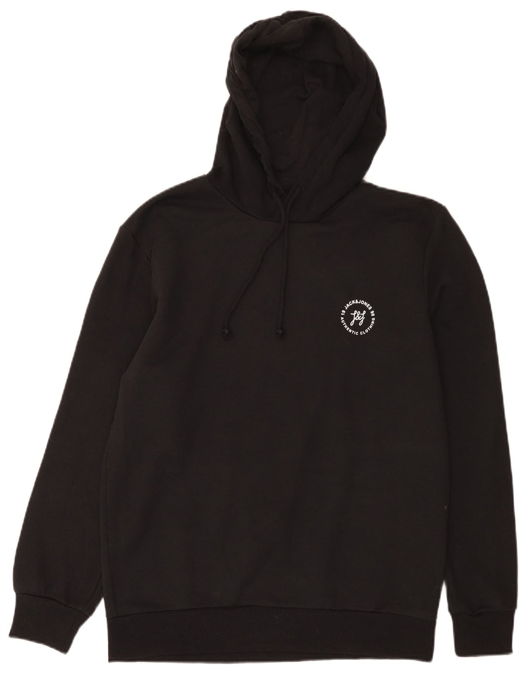 Jack & Jones Hombre Sudadera con Capucha Jumper Large Negro Algodón