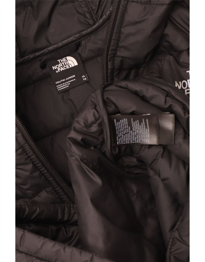 The North Face Chaqueta acolchada con capucha para niño 14-15 años XL Negro Poliéster