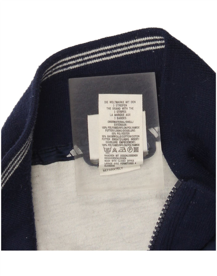 Adidas - Chaqueta cortavientos extragrande para mujer, talla 40, talla mediana, color azul marino, poliamida