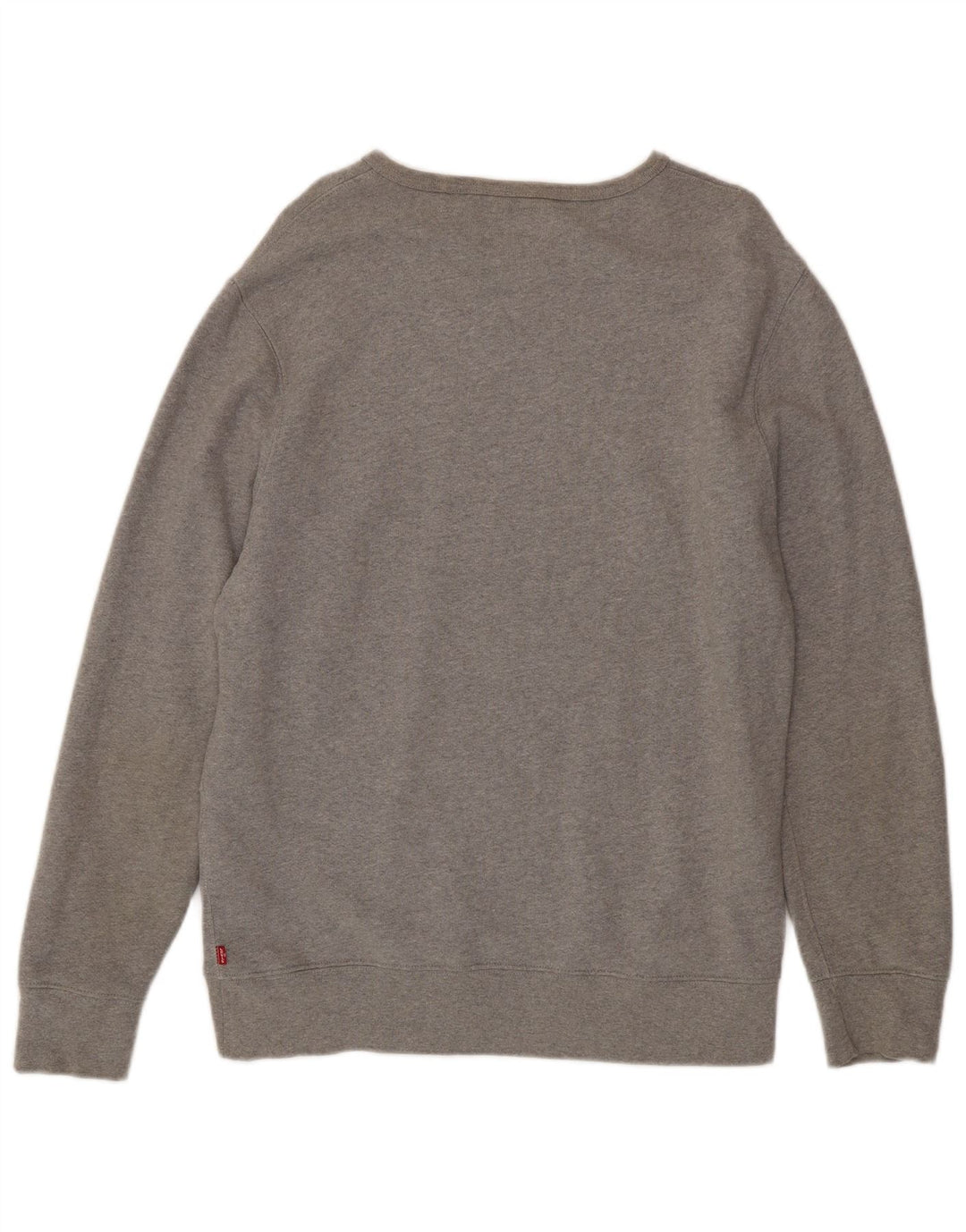 Levi's Hombre Sudadera Gráfica Jersey Grande De Algodón Moteado Gris
