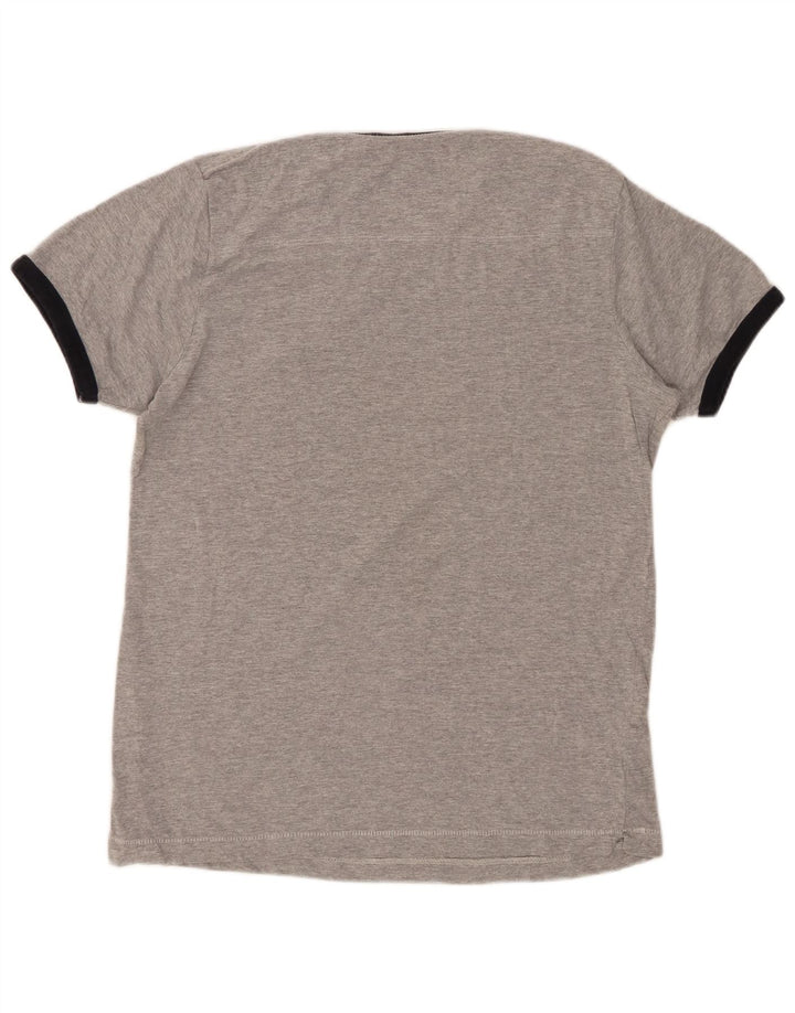 FRENCH CONNECTION Camiseta Hombre Top Algodón Gris Medio