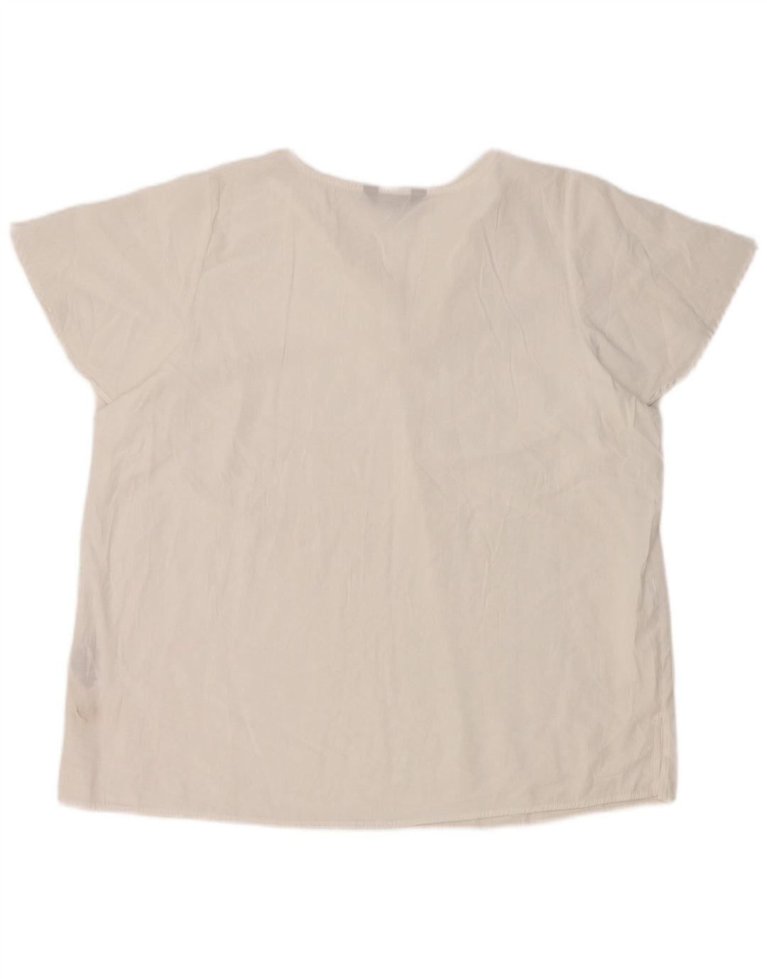 Marks & Spencer Blusa para Mujer Top UK 20 2XL Viscosa Blanca