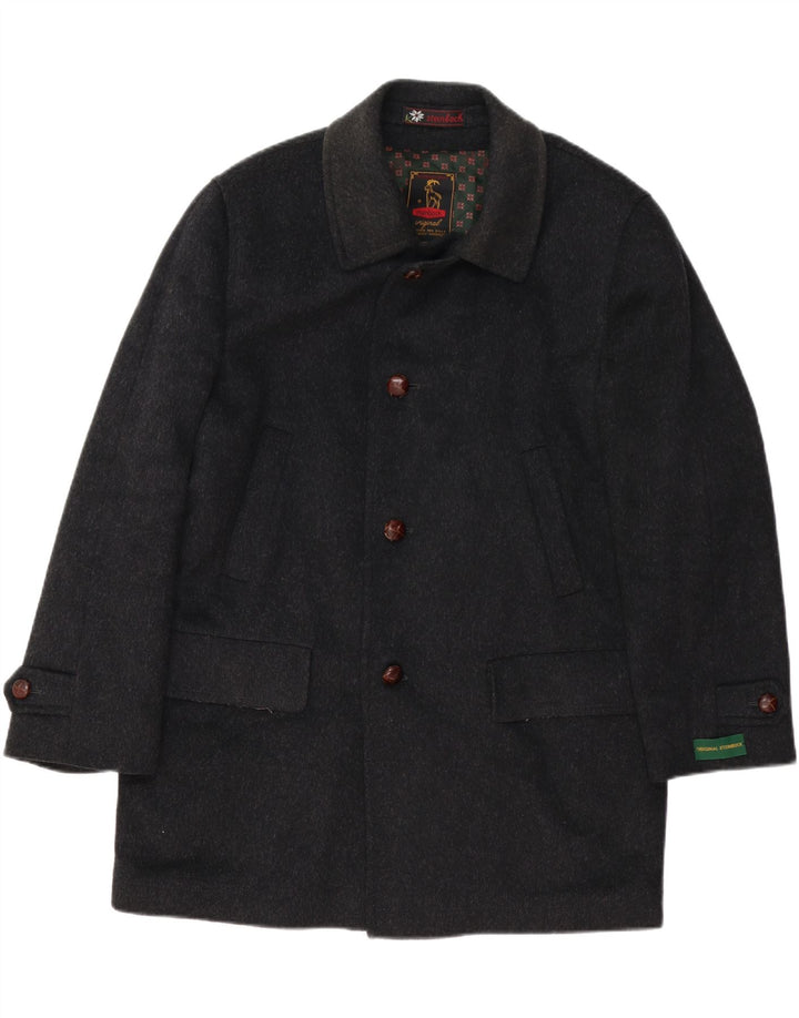Steinbock Abrigo holgado para hombre EU 44 XS Lana negra