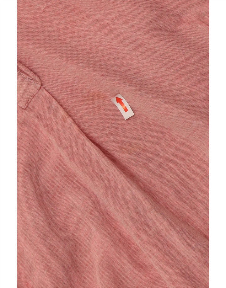 Marks & Spencer Camisa tipo jersey con volantes en la parte delantera para mujer UK 46 Large Pink