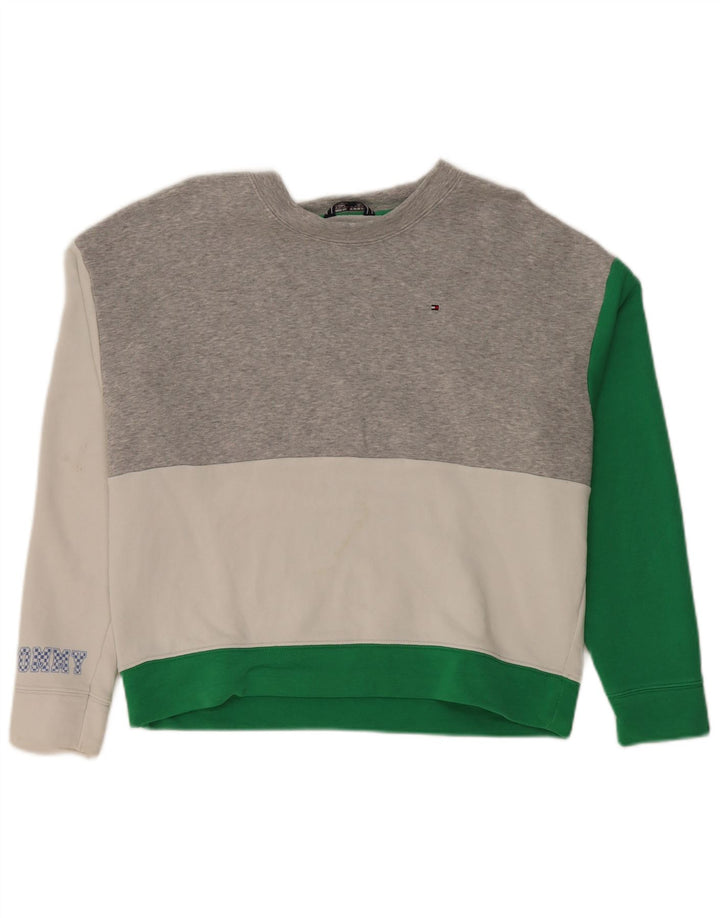 Tommy Hilfiger Sudadera gráfica para mujer Jumper UK 14 Medium Multicolor