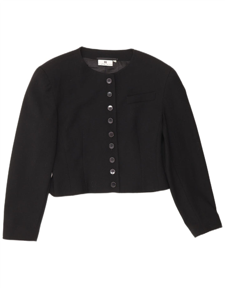 Coexis Chaqueta Bolero Mujer IT 42 Mediana Lana Nueva Negra