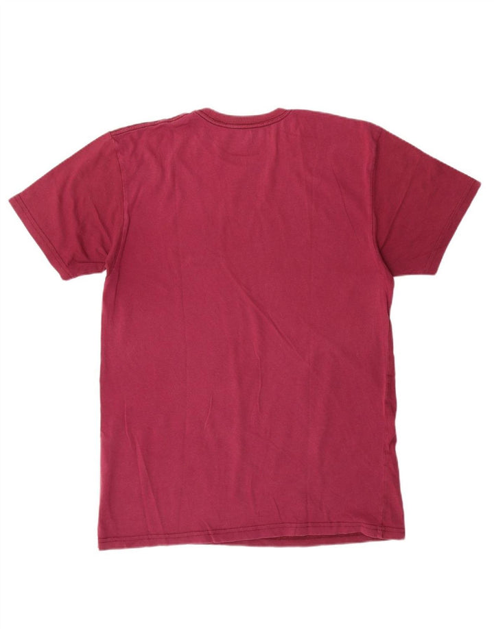 VANS Mens Classic Fit Graphic T-Shirt Top Medium Maroon Cotton