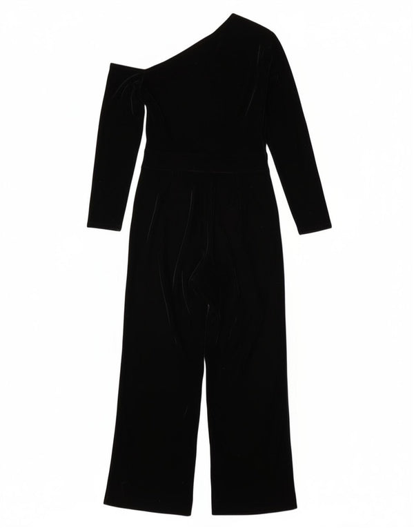Reiss Mono Petite de Terciopelo con Hombros Descubiertos para Mujer UK 8 Small Negro