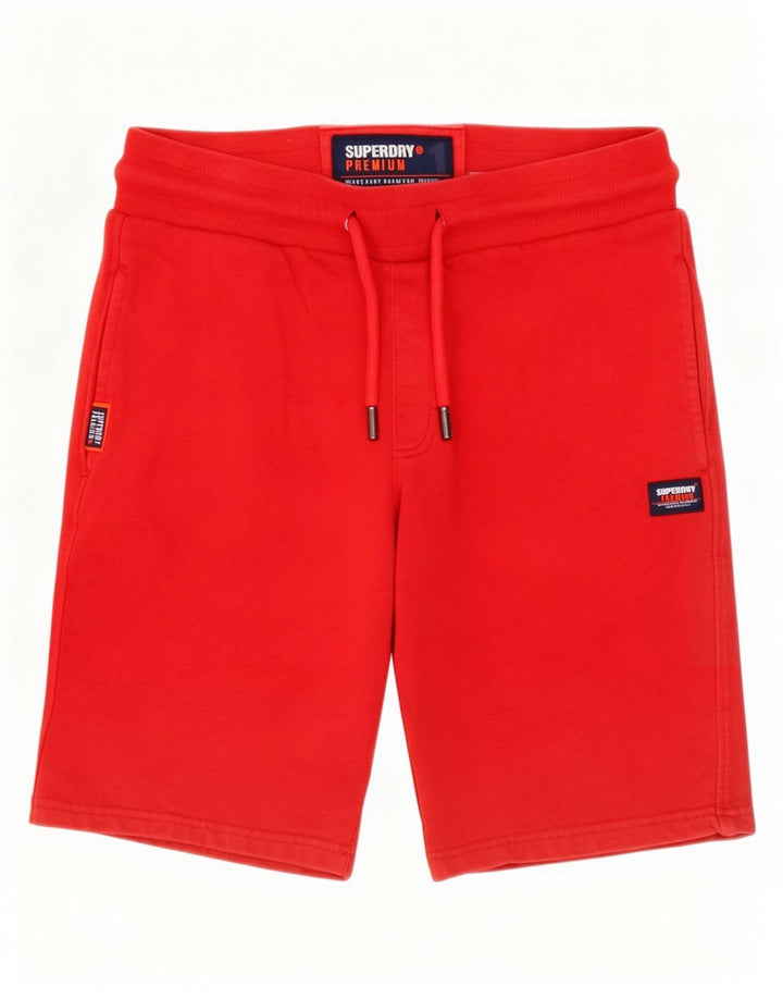 Superdry Shorts deportivos para hombre de algodón rojo mediano