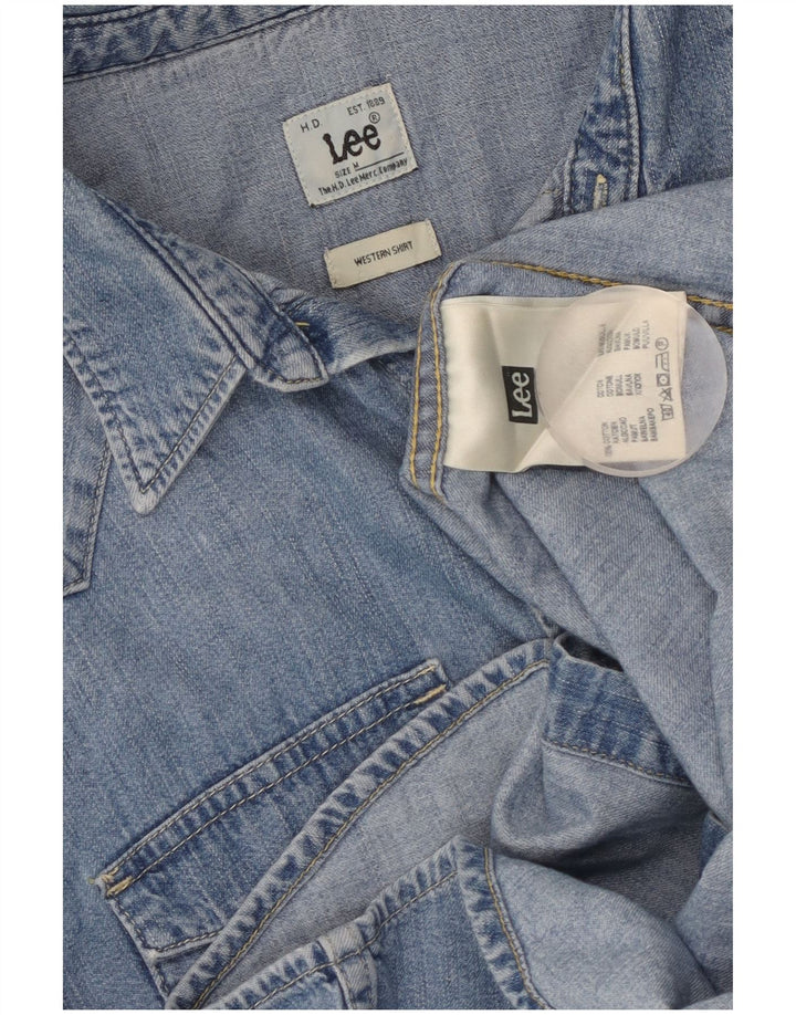 Camisa vaquera LEE para hombre de algodón azul medio