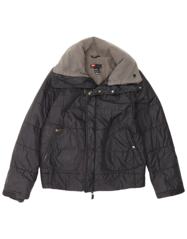 Diesel Chaqueta acolchada para hombre UK 36 Small Nylon negro