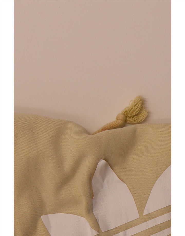 ADIDAS Jersey con capucha gráfica para hombre Algodón amarillo medio