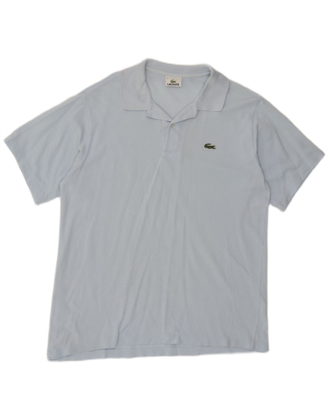 Polo Lacoste para hombre talla 4 algodón azul medio