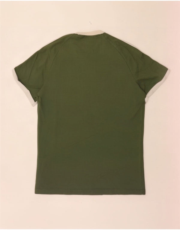 Adidas - Camiseta para hombre, talla grande, color verde, algodón