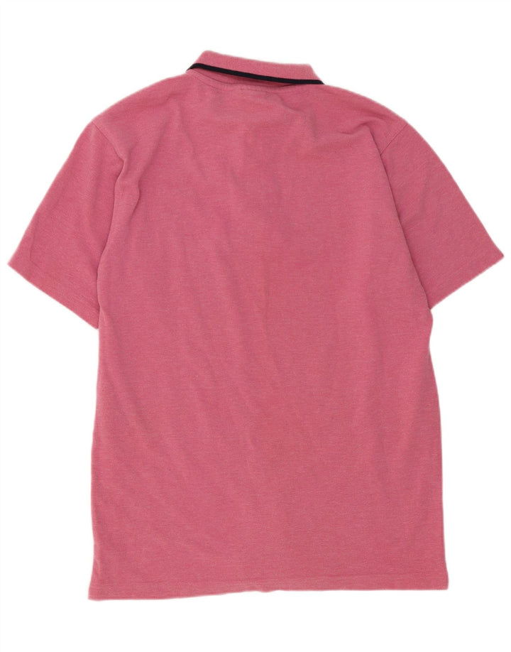 Diadora Polo Hombre Poliéster Rayas Rosa Small