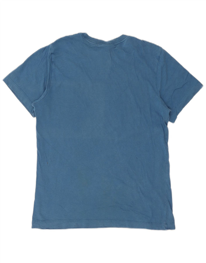 Camiseta Nike Hombre Top Small Azul Algodón