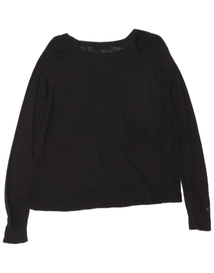 Zara - Jersey con cuello barco para mujer, talla 40, talla M, color negro