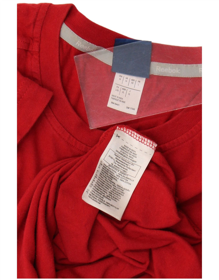 Camiseta Reebok Hombre Top Medium Rojo Algodón