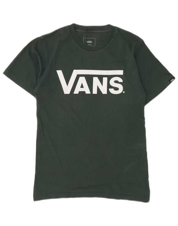 Vans Camiseta clásica de ajuste gráfico para mujer UK 6 XS Algodón verde