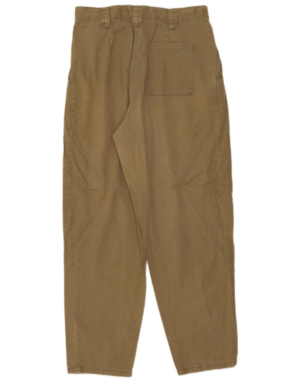 Topshop Pantalones casuales cónicos para mujer UK 12 Medium W30 L29 Algodón caqui