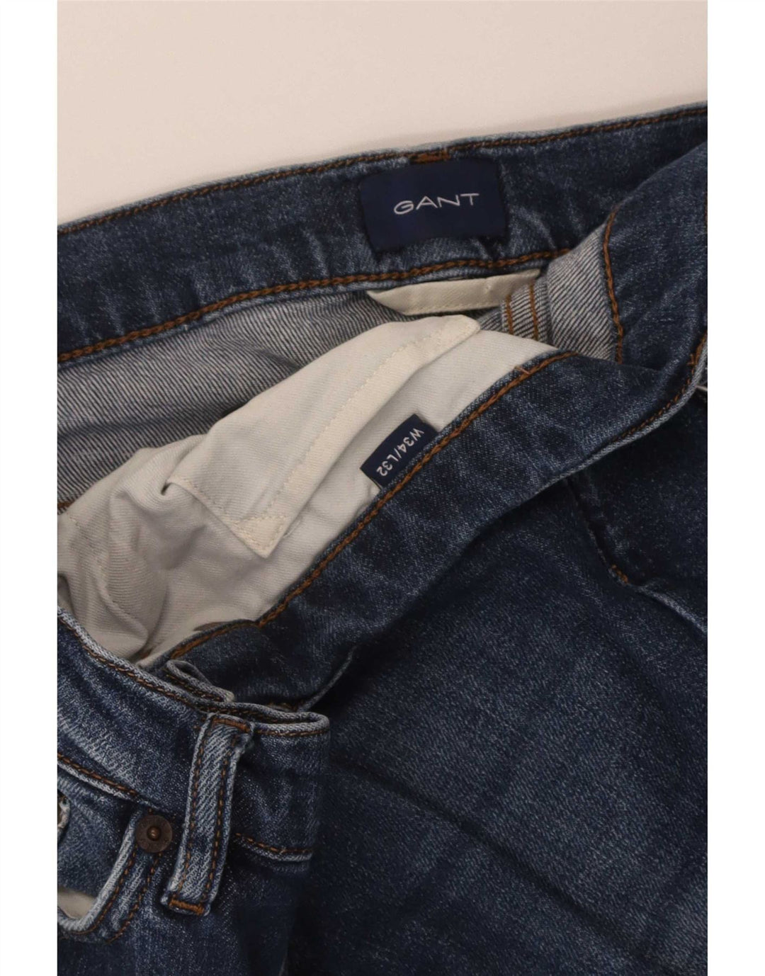 Gant Vaqueros Rectos Para Hombre W34 L32 Azul
