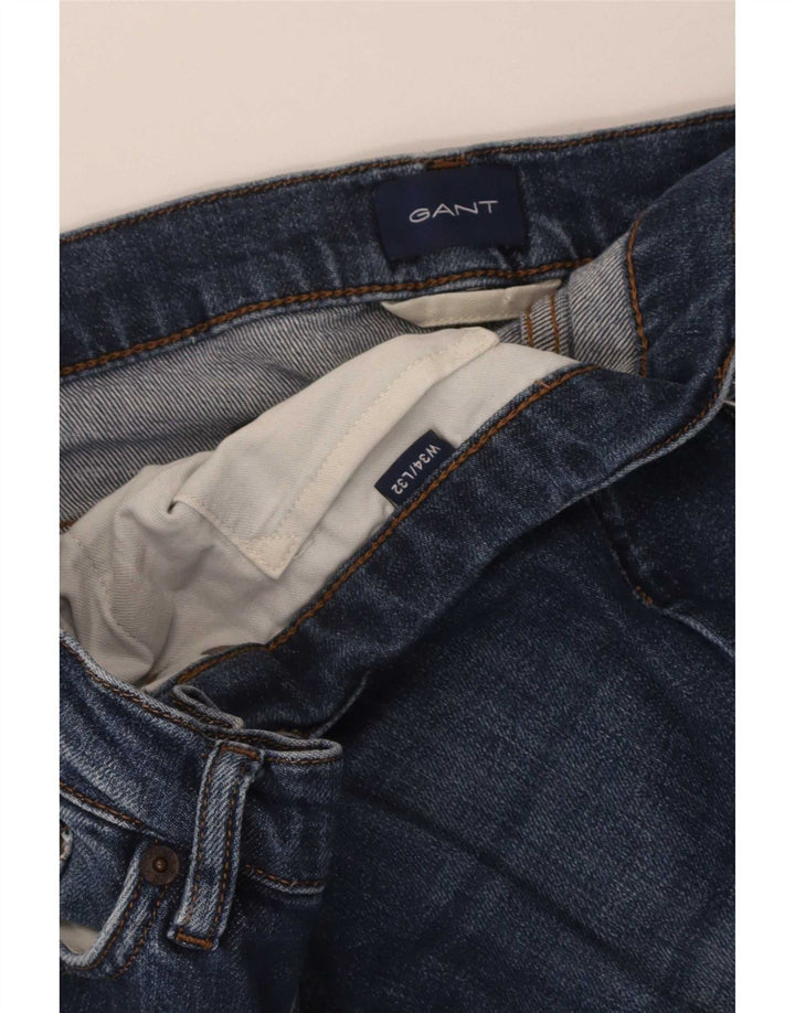 Gant Vaqueros Rectos Para Hombre W34 L32 Azul