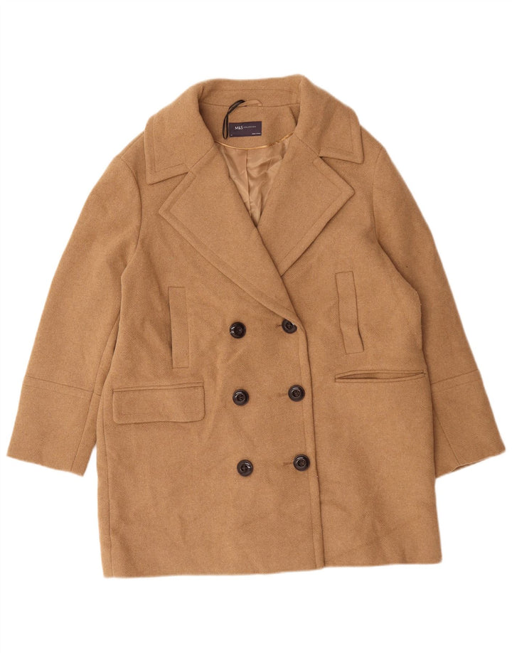 Marks & Spencer Chaquetón extragrande para mujer UK 44 Lana beige grande