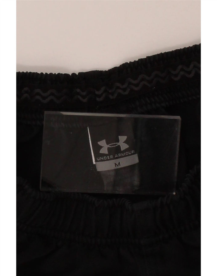 UNDER ARMOUR Womens Graphic Sport Shorts UK 12 Medium  Black Polyester Vintage Under Armour and Second-Hand Under Armour from Messina Hembry 