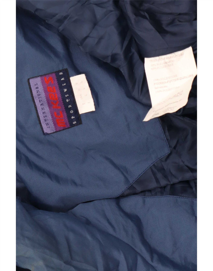 MC Kee's Mono de esquí extragrande con capucha para mujer, talla 40, talla grande, poliamida azul