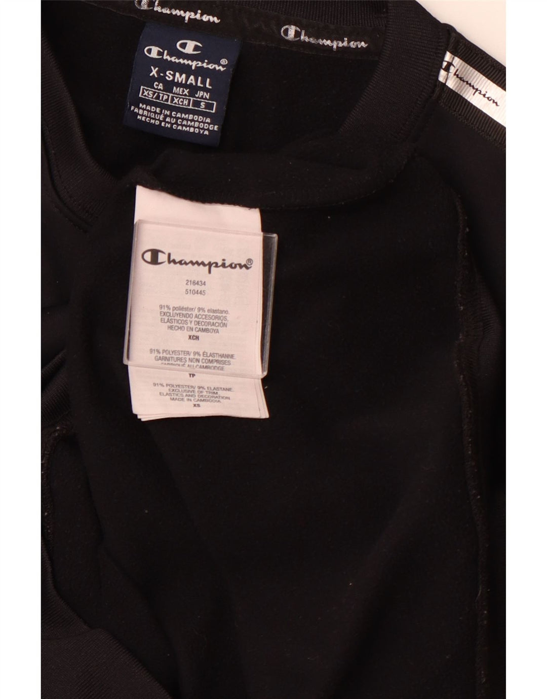 CHAMPION Sudadera gráfica para hombre Jumper XS Azul marino Poliéster