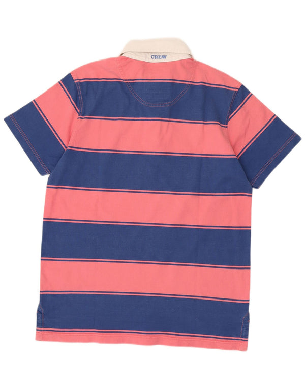 Crew Clothing Polo de rugby para hombre XL Algodón a rayas rosa