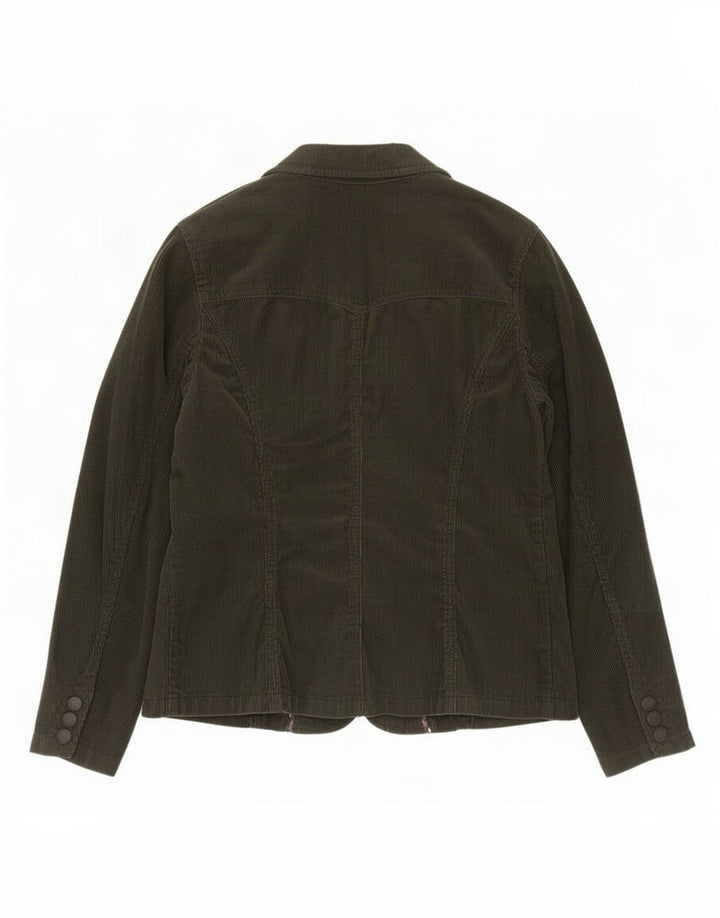 Marks & Spencer Chaqueta Blazer de Pana con 2 Botones para Mujer UK 46 Grande Caqui