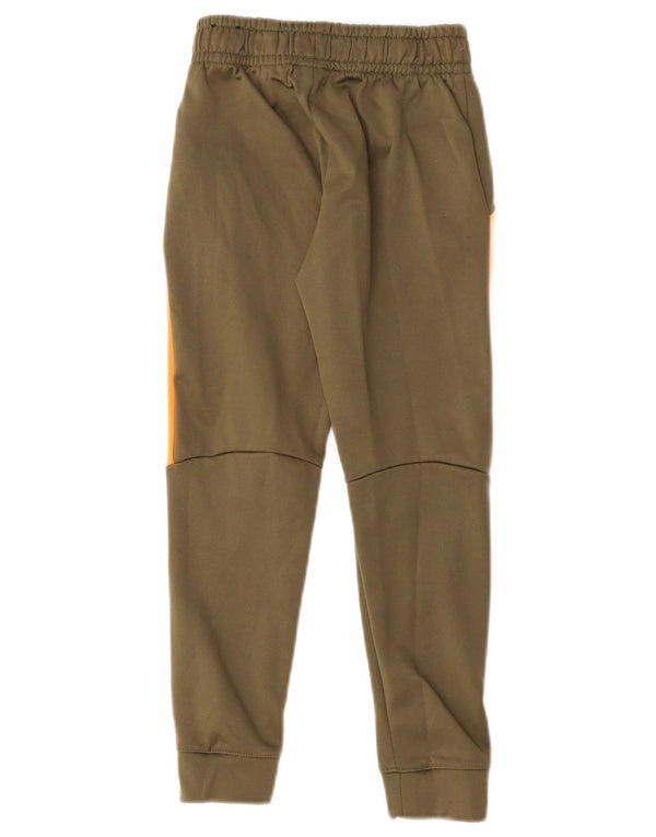 Nike Pantalones de chándal Dri Fit para niños 6-7 años XS Caqui Colorblock