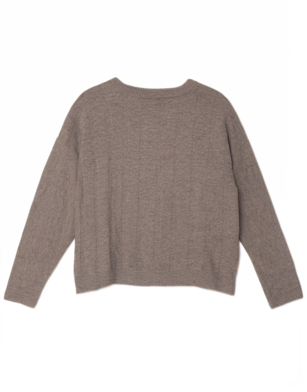 Marks & Spencer Suéter tipo jersey de gran tamaño con cuello barco para mujer UK 10 Small Grey
