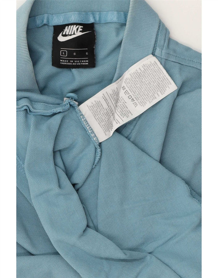 Polo Nike Hombre Grande Azul Algodón