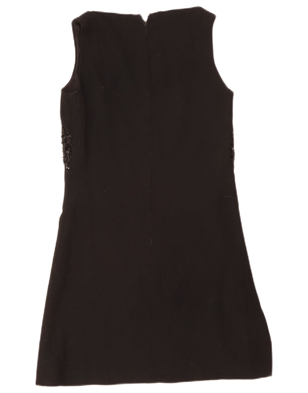 Vestido vintage sin mangas para mujer IT 44 Medio Negro