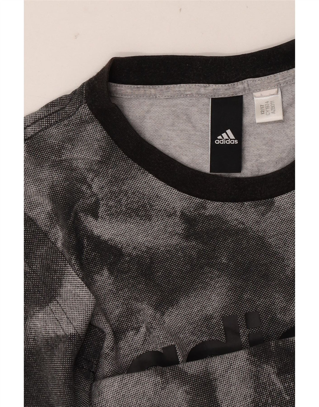 ADIDAS Camiseta gráfica para hombre Top Small Grey Tie Dye