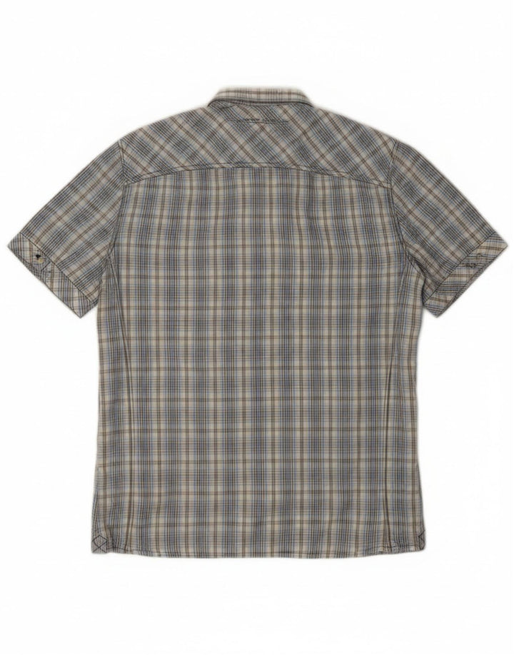 PEPE Jeans Camisa Slim Fit De Manga Corta Para Hombre De Algodón A Cuadros Azul Medio