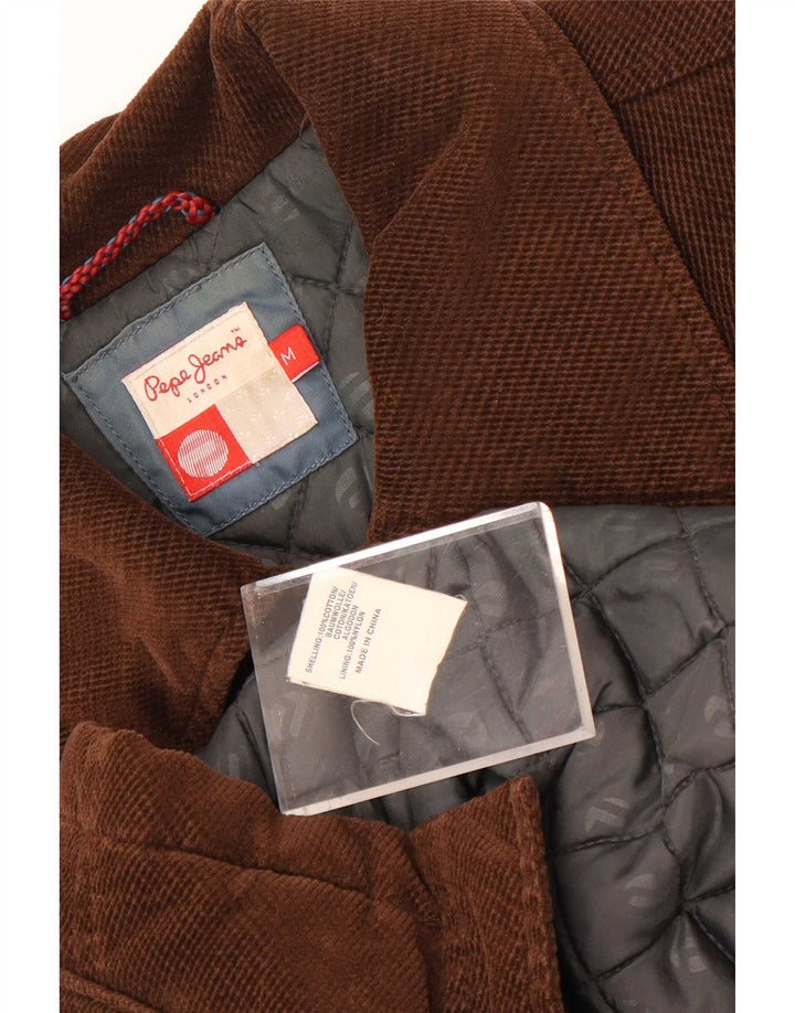 PEPE Jeans Chaqueta utilitaria para mujer UK 44 Algodón marrón medio
