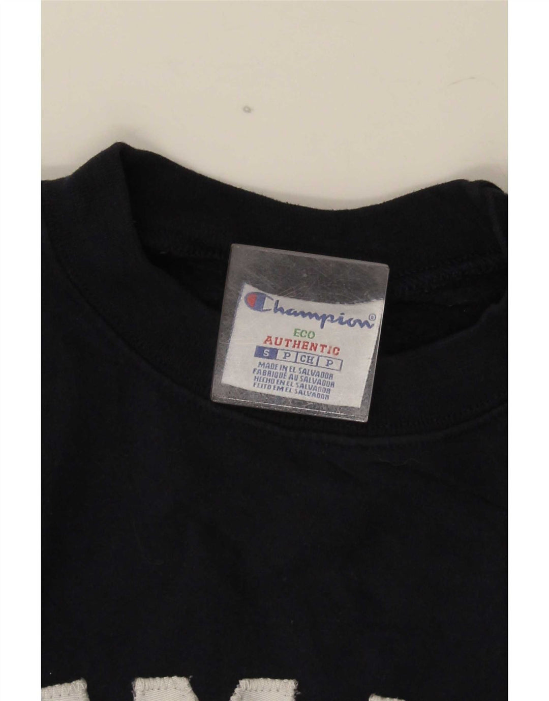 Champion Summit Graphic Sudadera Jumper para Hombre Pequeño Algodón Azul Marino