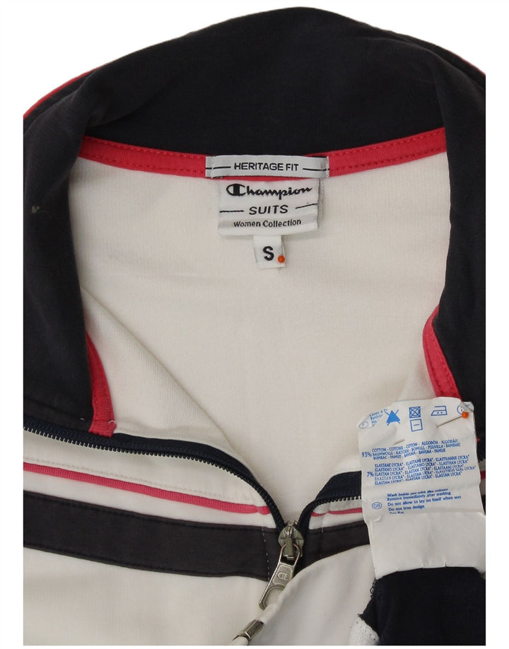 Champion Heritage Fit Chaqueta de chándal para Mujer UK 10 Small White Cotton