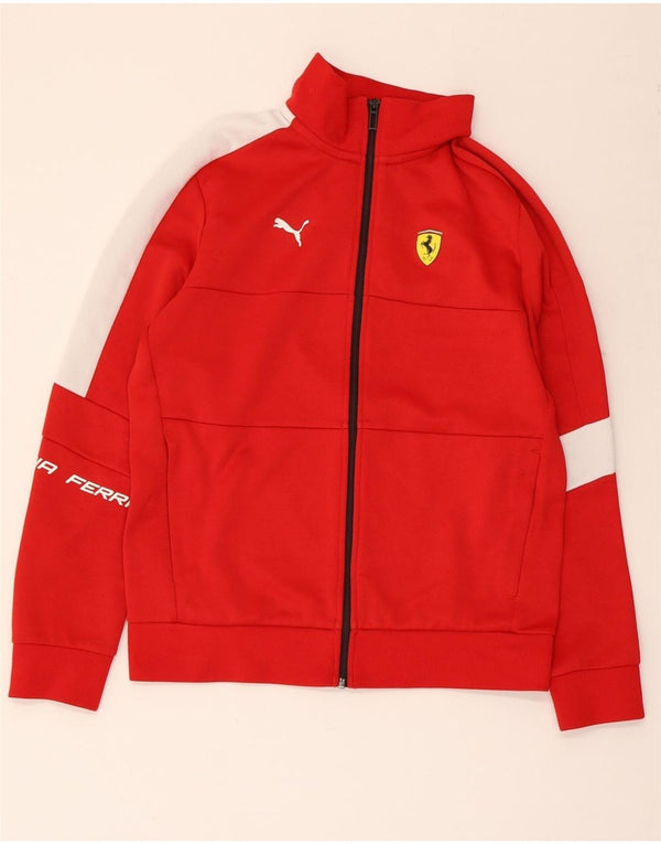 PUMA Chaqueta de chándal Ferrari para mujer UK 10 Small Red Colourblock