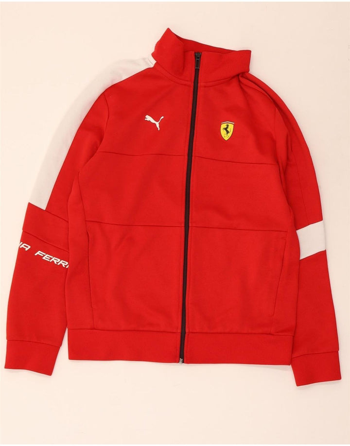 PUMA Chaqueta de chándal Ferrari para mujer UK 10 Small Red Colourblock