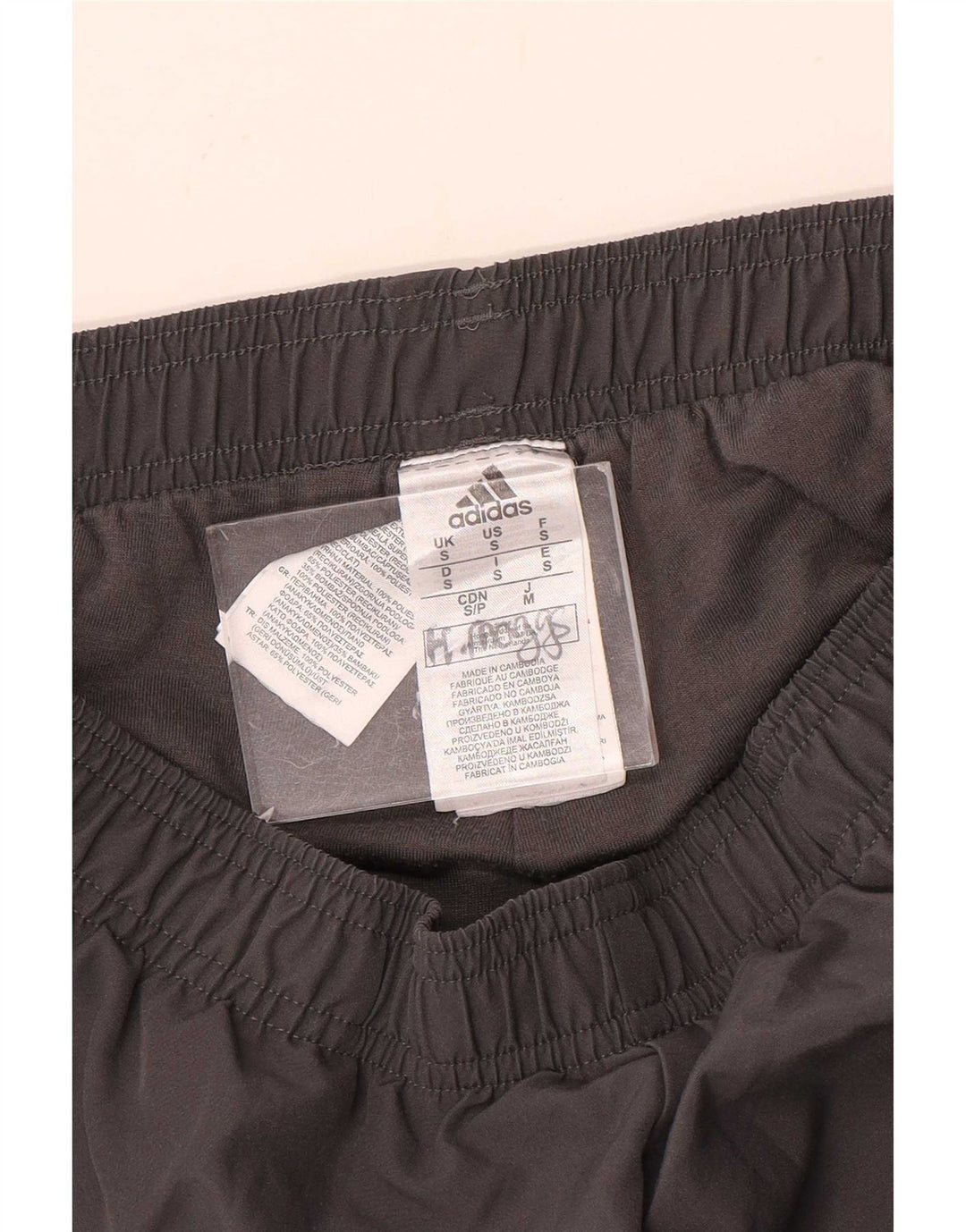 Adidas Hombre Pantalones De Chándal Joggers Small Gris Poliéster