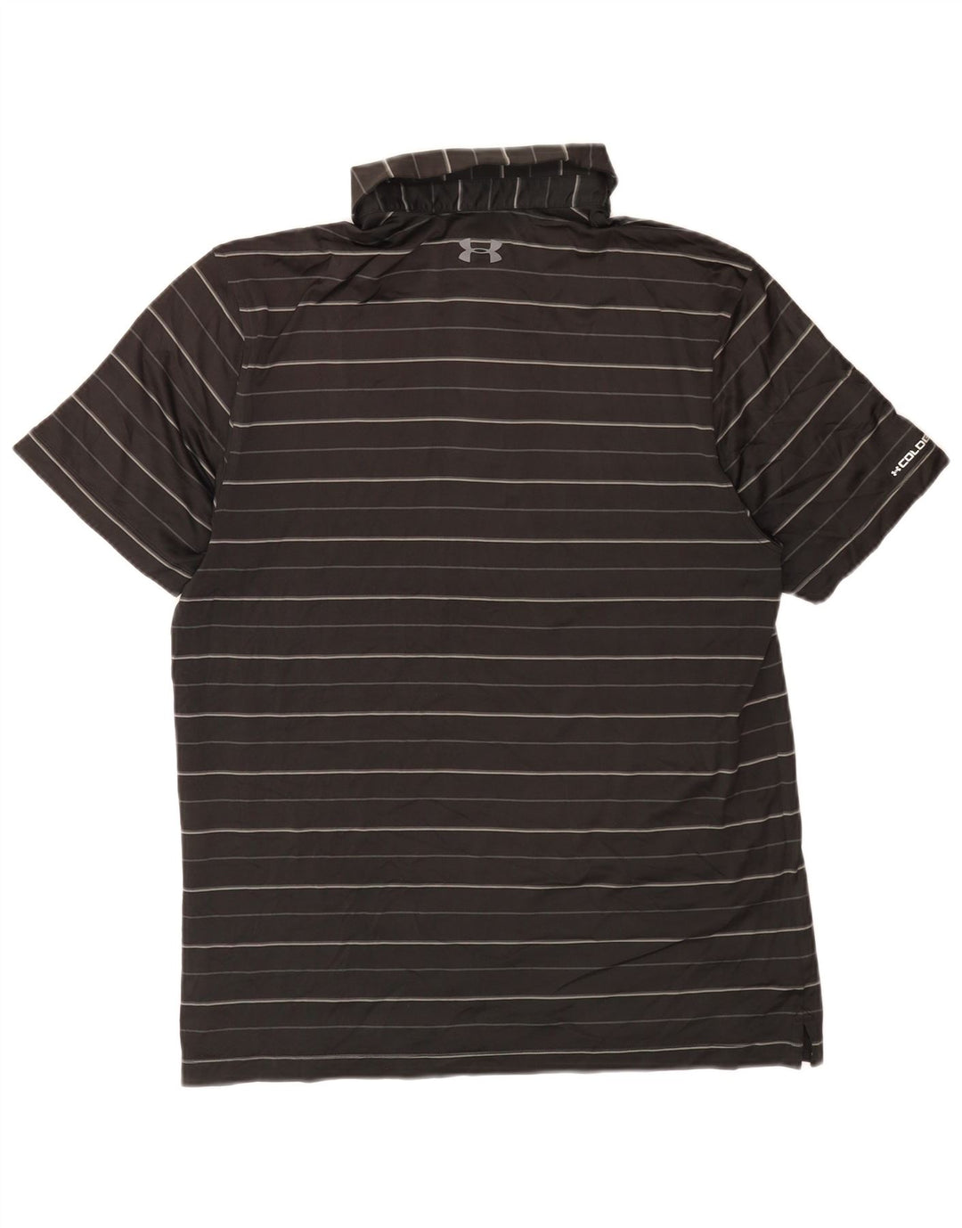 Under Armour Polo Heat Gear para Hombre, Mediano, Rayas Negras