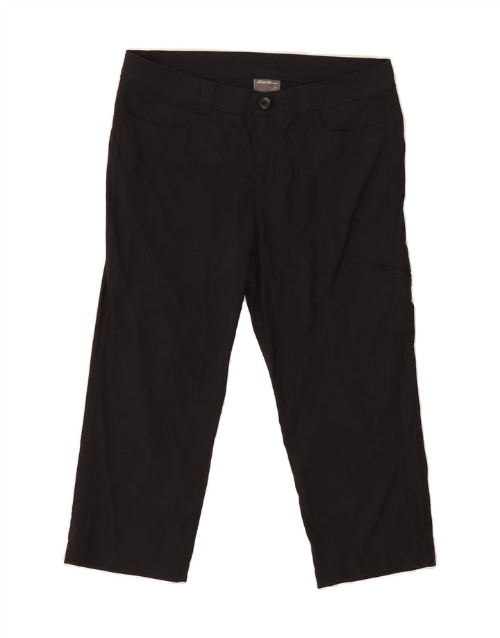 EDDIE BAUER Womens Cargo Capri Trousers US 8 Medium W30 L20 Black Nylon Vintage Eddie Bauer and Second-Hand Eddie Bauer from Messina Hembry 