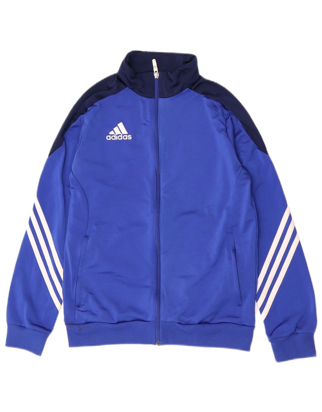 Adidas Chaqueta de chándal para niño 13-14 años XL Azul Colorblock Poliéster