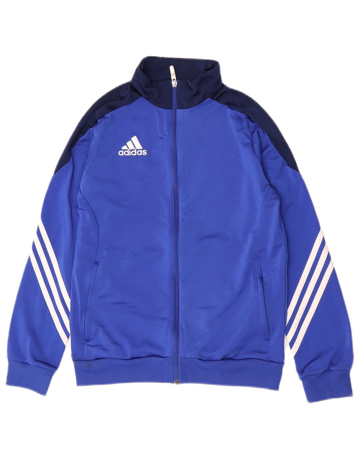 Adidas Chaqueta de chándal para niño 13-14 años XL Azul Colorblock Poliéster