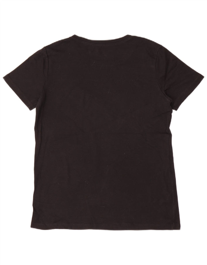 EDDIE BAUER Camiseta Mujer Top UK 40 XL Algodón Negro